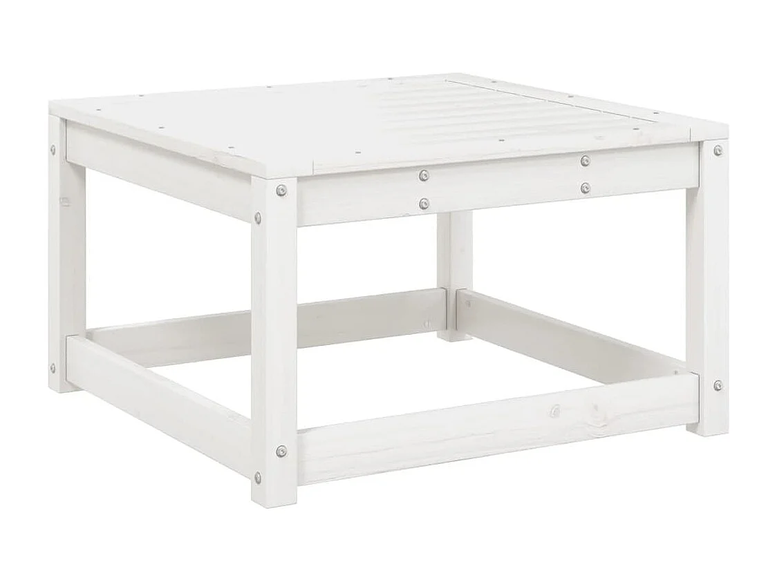 5-delige Loungeset massief grenenhout wit