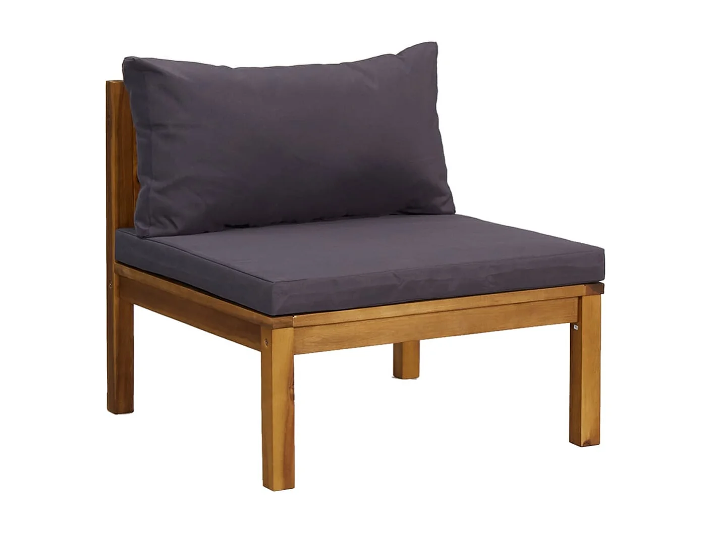 Salon de jardin 8 pièces avec coussin Bois d'acacia solide