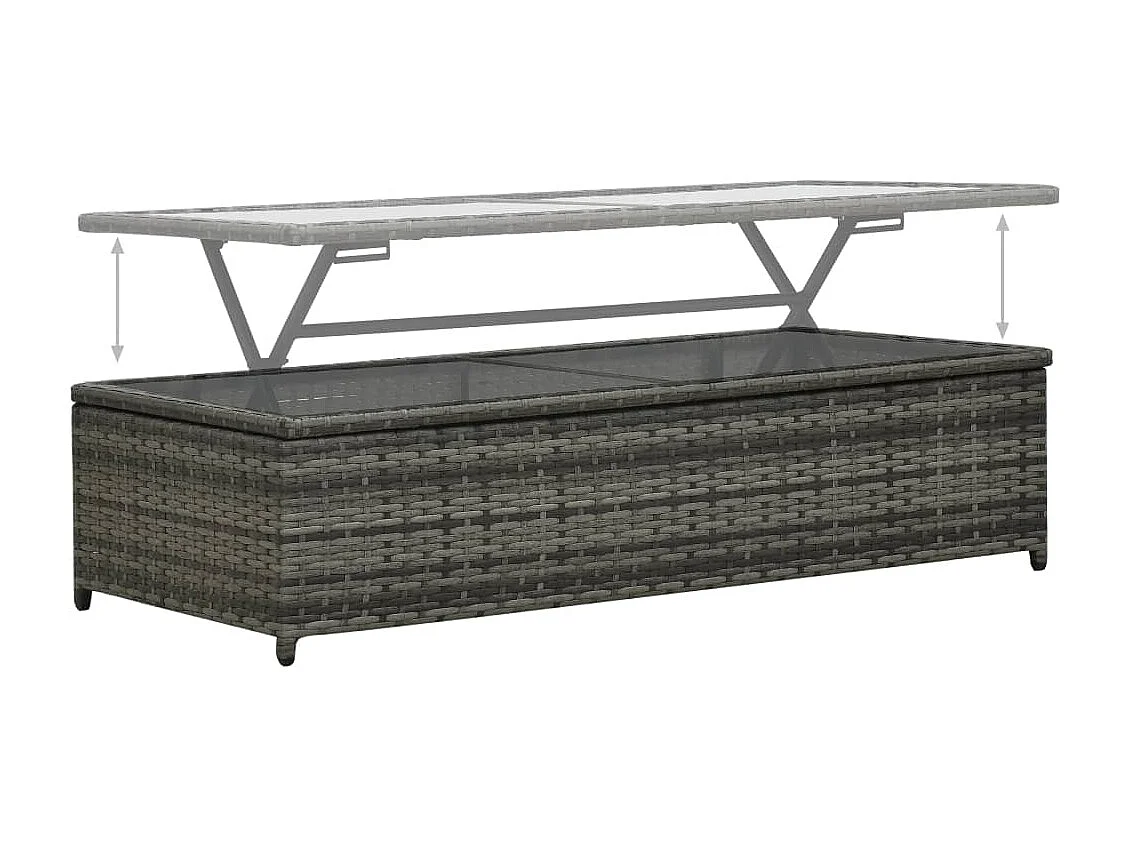 Salon de jardin 4 pièces avec coussins Résine tressée Anthracite