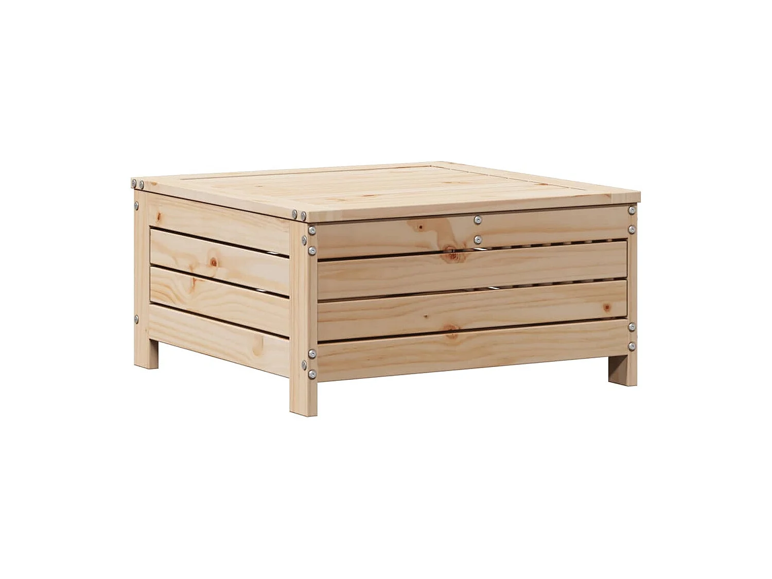 6 peças conjunto lounge de jardim c/ almofadões pinho maciço