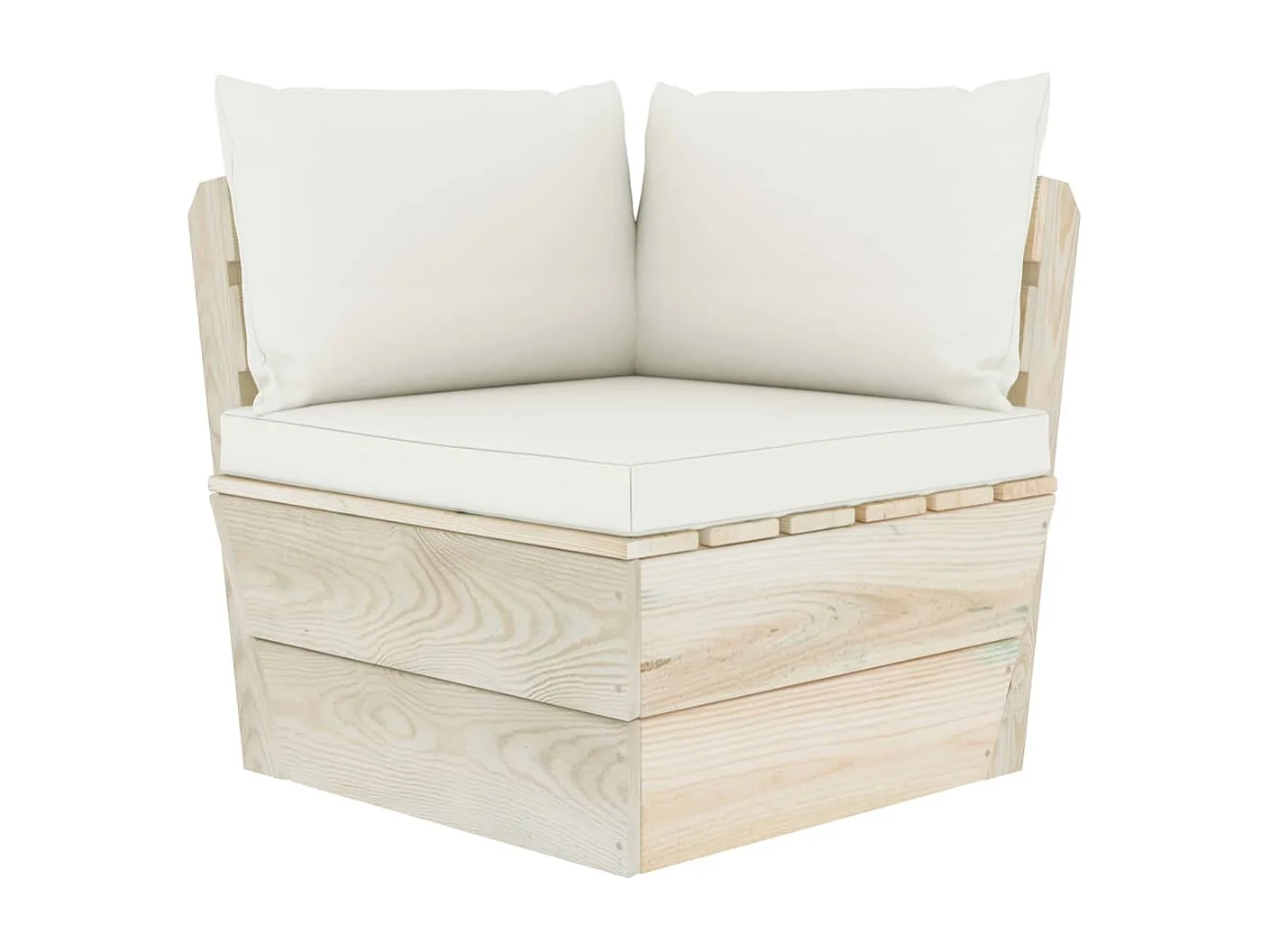 6 peças conjunto lounge de paletes + almofadões madeira de abeto