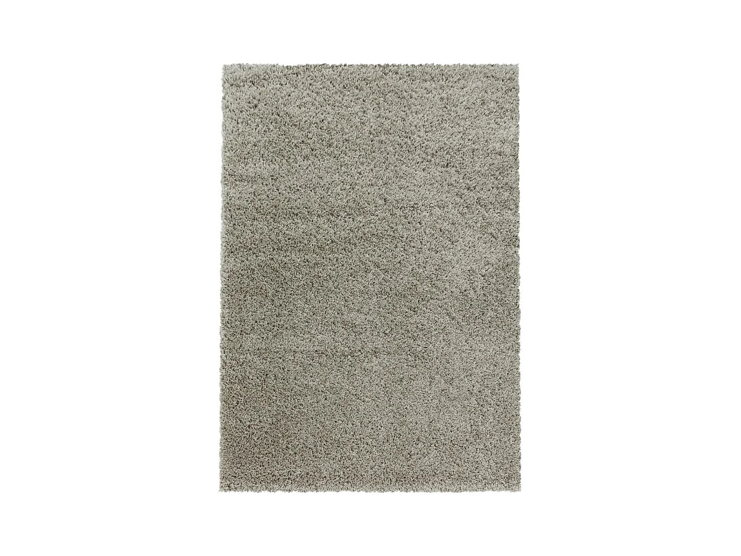 Tapis poils longs shaggy 80x150 rectangle tissé beige motif uni UNI I