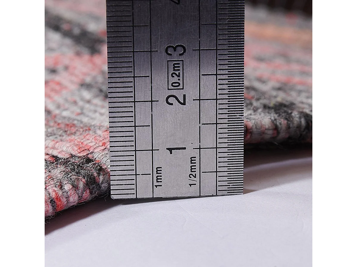 tappeto per camera da letto 80x150 cm fatto a mano rettangolo rosa modello etnico VORELA