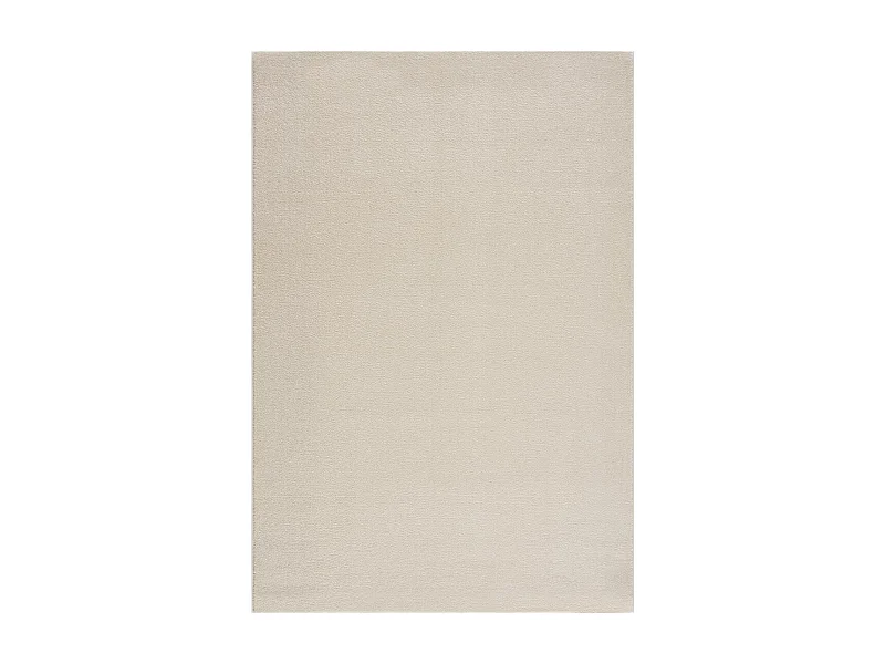 tappeto per sala da pranzo 200x290 tessuto rettangolo color crema tinta unita NOSSA