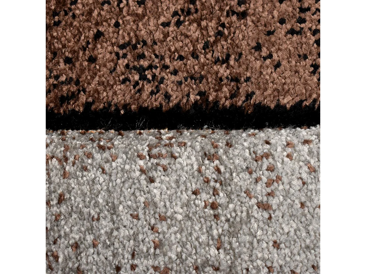 tapis salon 200x200 tissé beige carré motif géométrique LYN8 GEOME