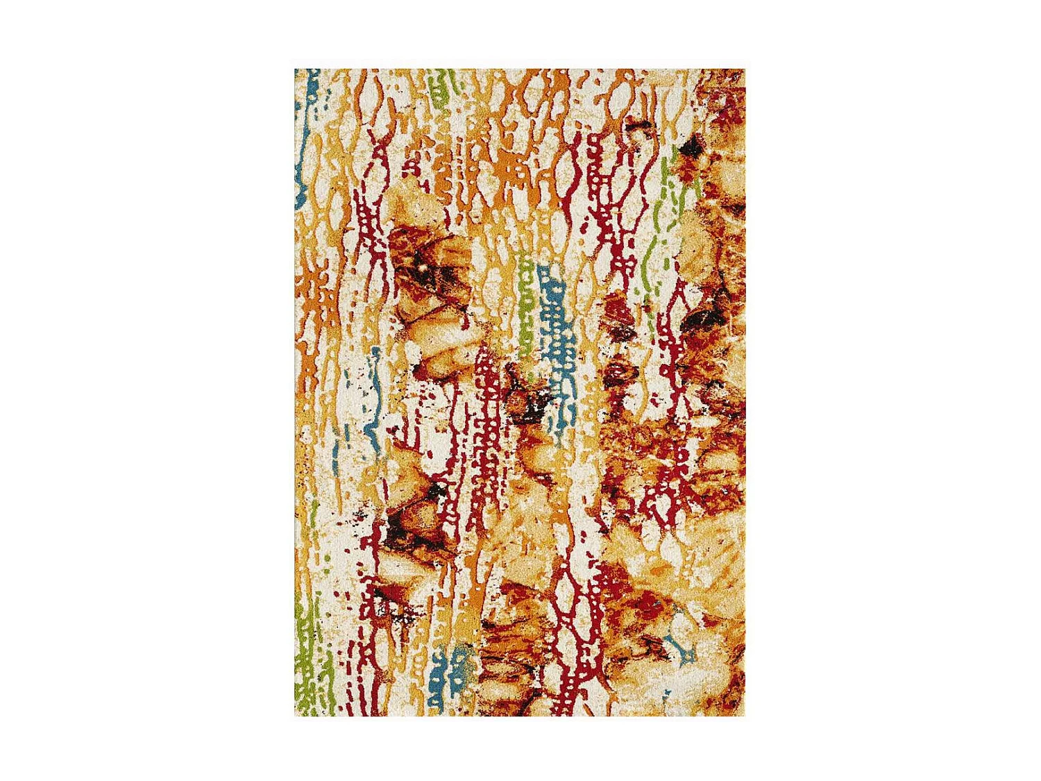 tapis chambre 80x150 tissé multicolore rectangle motif géométrique ABSTRACT 1