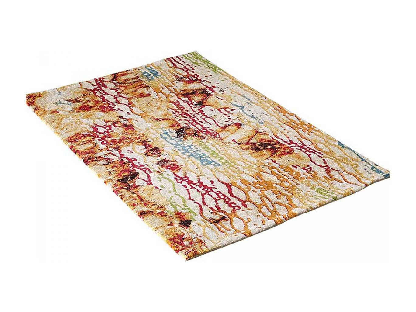 tapis chambre 80x150 tissé multicolore rectangle motif géométrique ABSTRACT 1