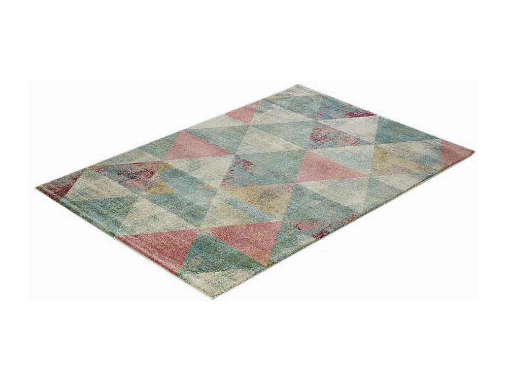 tapis chambre 80x150 tissé multicolore rectangle motif scandinave RONGO