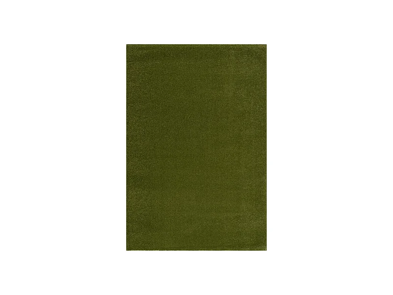 tapis salle de jeux Ø150cm tissé vert rond motif uni NOSSA