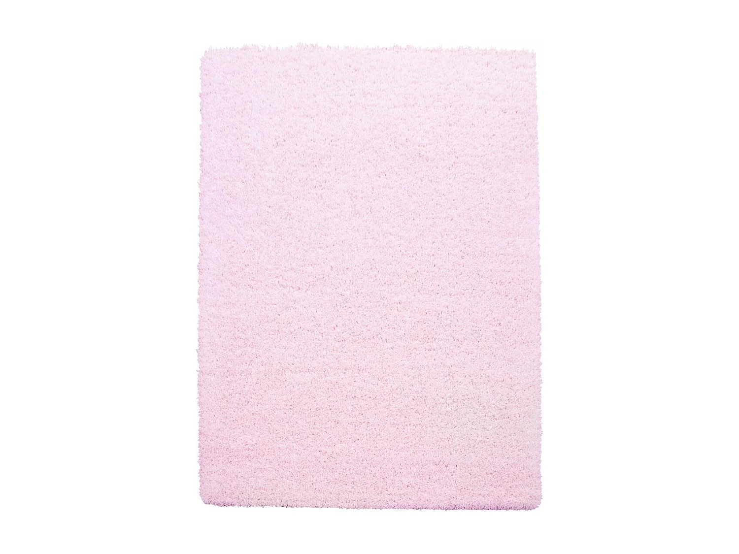 Tapis poils longs shaggy 60x110 rectangle tissé rose motif uni UNI L