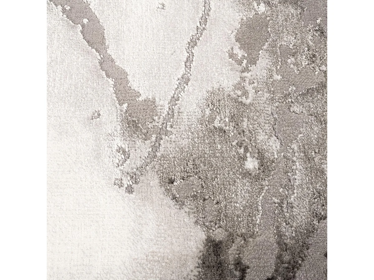 tapis chambre 120x170 tissé gris rectangle motif abstrait MARBAL