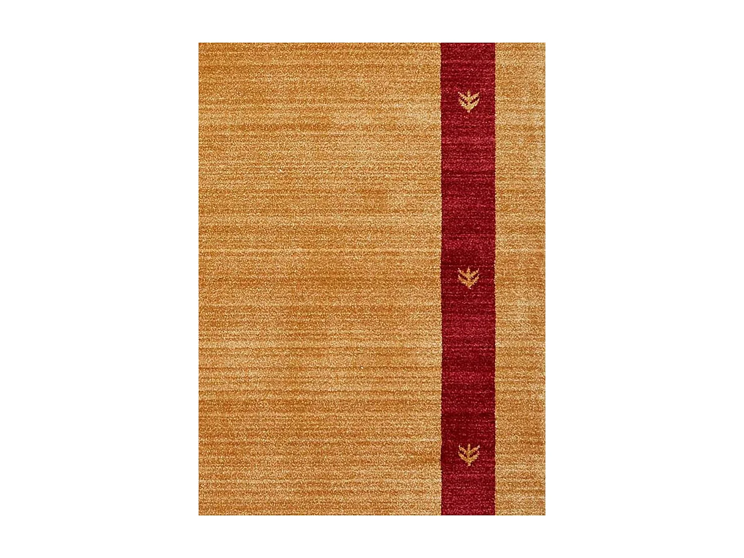 tapis chambre 100x150 tissé beige rectangle motif simple CHOBAY 5