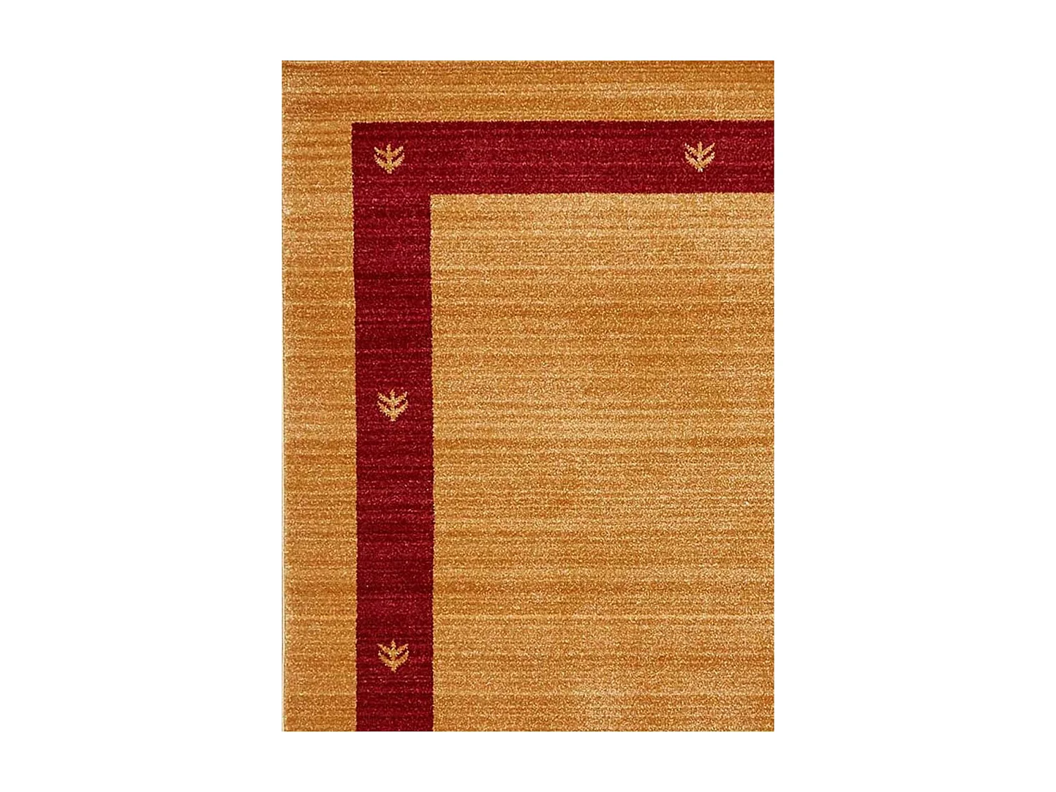 tapis chambre 100x150 tissé beige rectangle motif simple CHOBAY 5