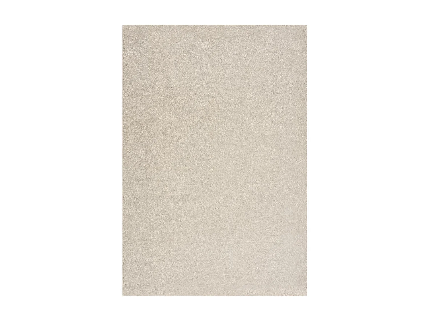 tappeto da soggiorno 160x230 tessuto rettangolo crema modello unito NOSSA