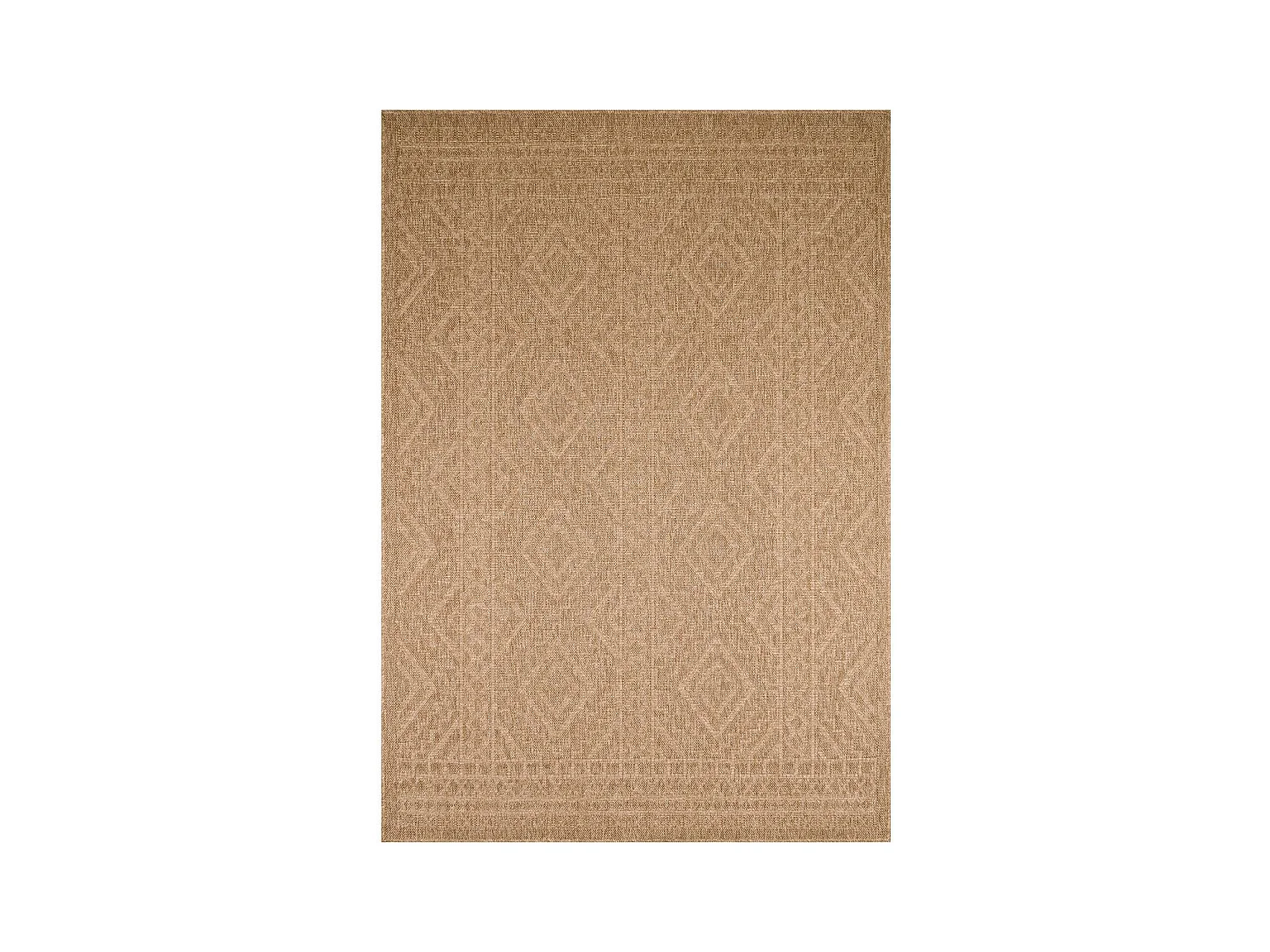 Tapis extérieur 160x230 tissé kilim beige JUTE ART 3