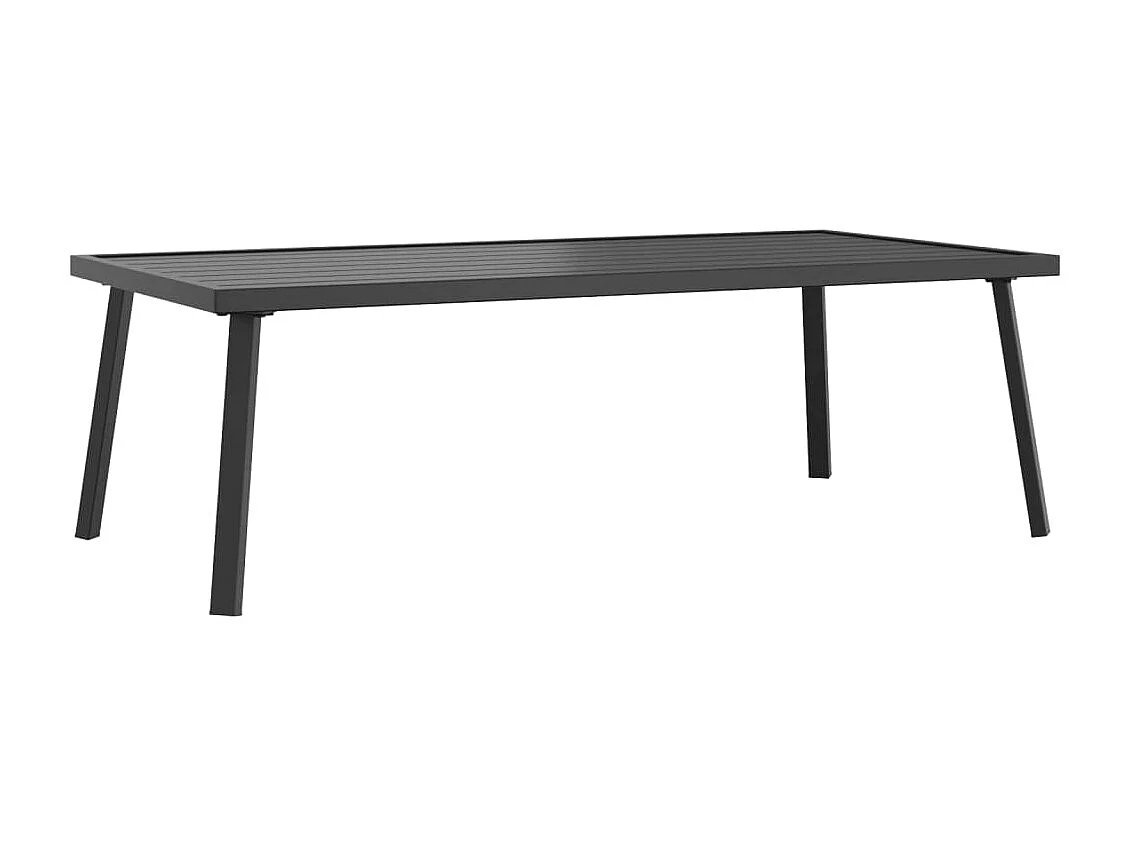 Salon de jardin 2 pièces anthracite acier