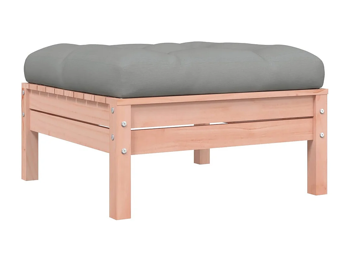 4-delige Loungeset met kussens massief douglas vurenhout