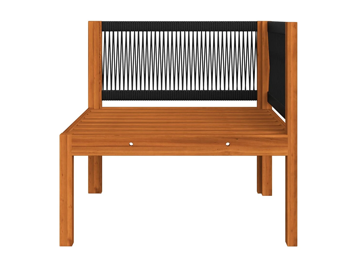 Muebles de jardín 6 piezas cojines crema madera maciza de acacia