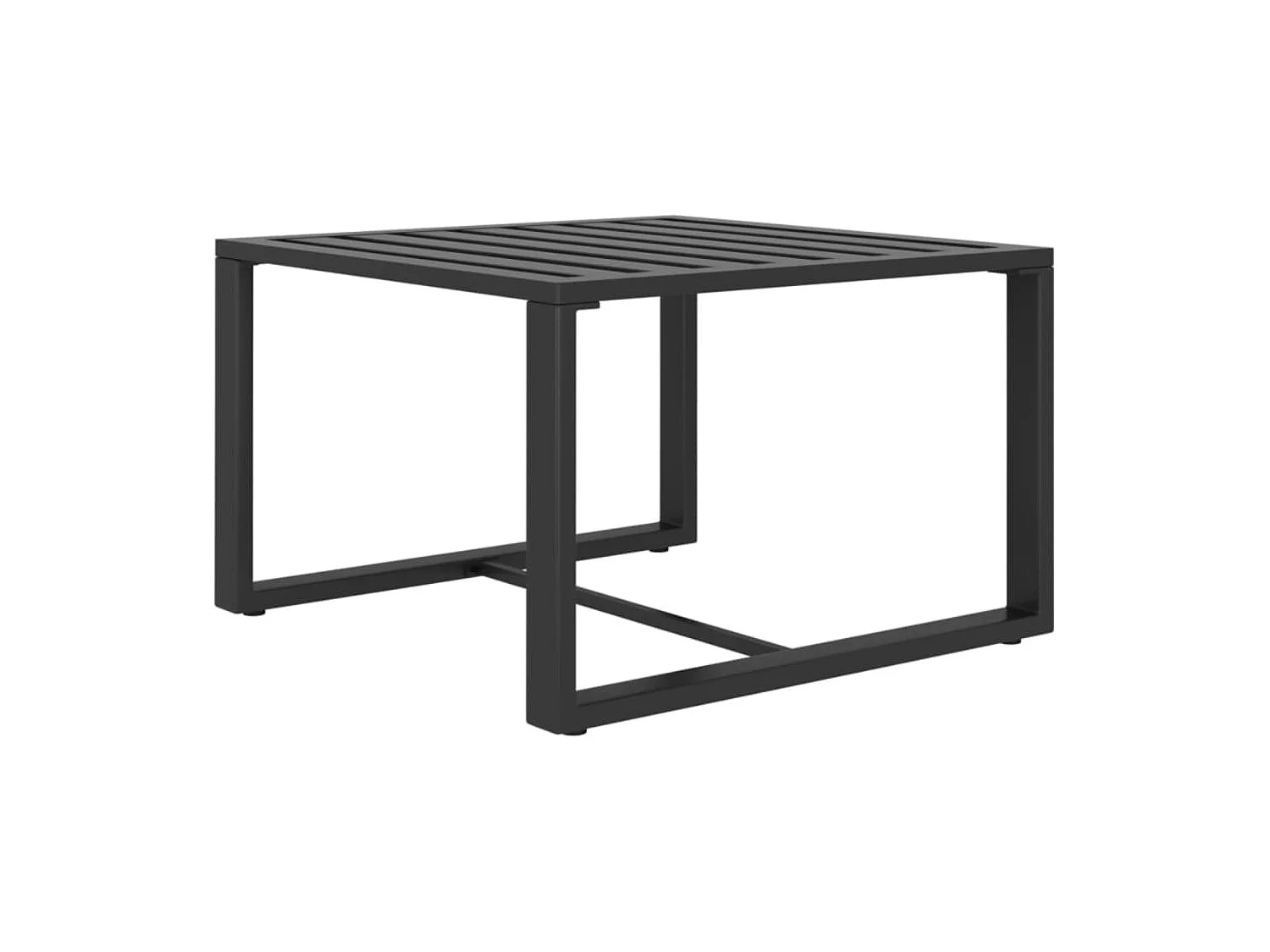 7-delige Loungeset met kussens aluminium antracietkleurig