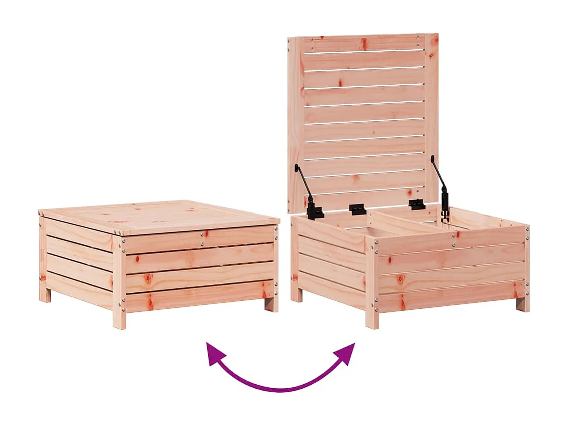 Juego de muebles de jardín 7 piezas madera maciza abeto Douglas