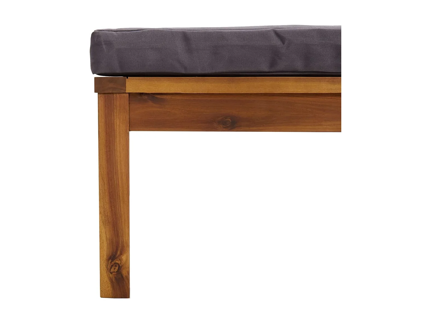 Salon de jardin 7 pièces avec coussin Bois d'acacia solide