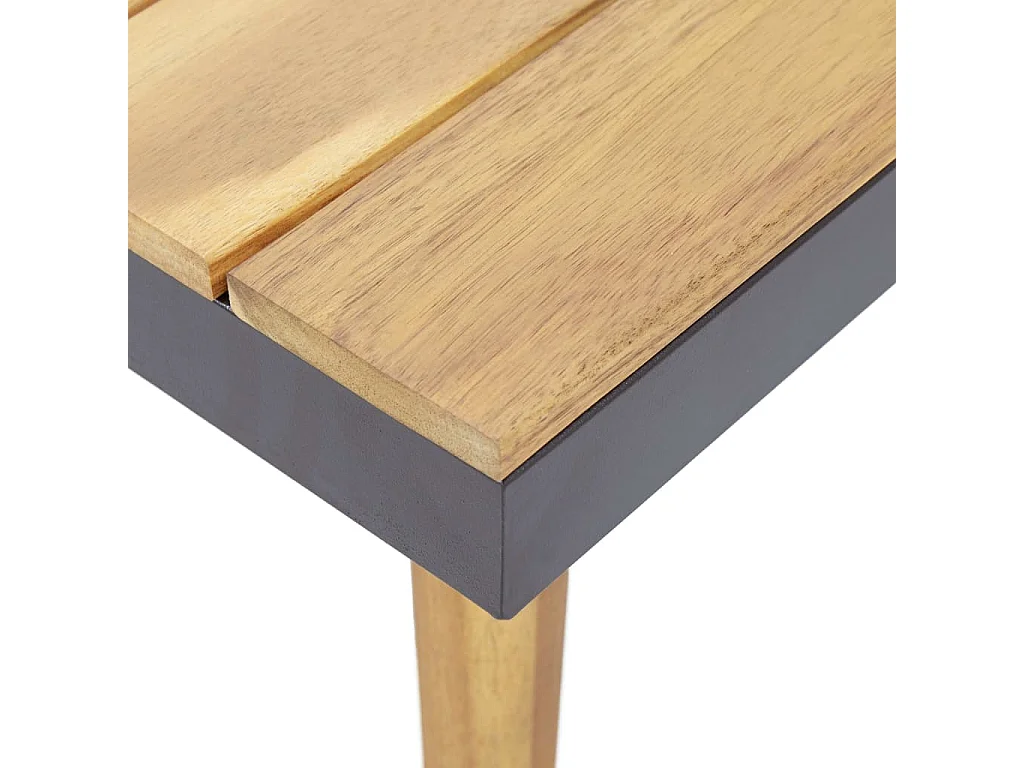 Loungeset 8-zits met kussens massief acaciahout