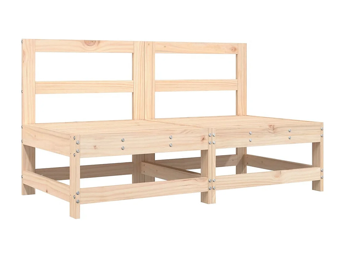 Salon de jardin 6 pièces Bois de pin massif