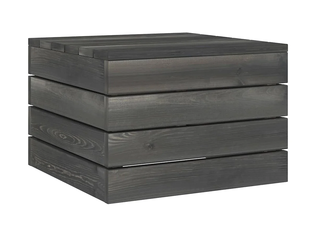 Salon palette de jardin 2 pièces avec coussins Bois de pin massif