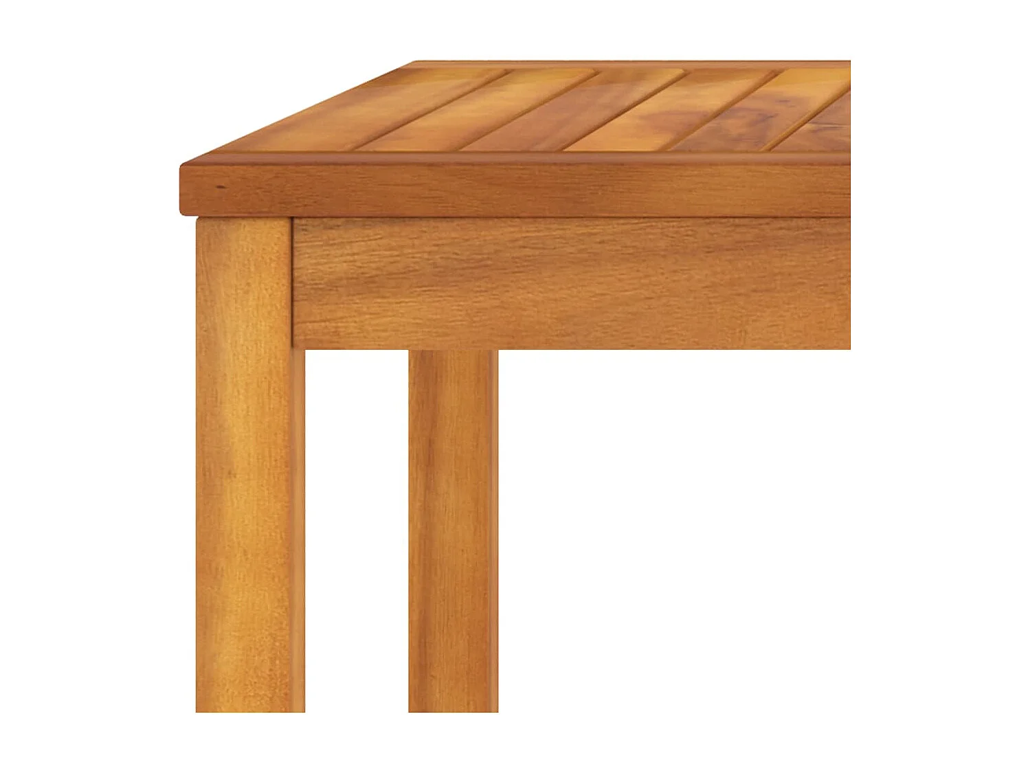 Muebles de jardín 6 piezas cojines crema madera maciza de acacia