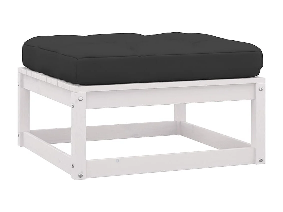 9 peças conjunto lounge de jardim com almofadões pinho maciço