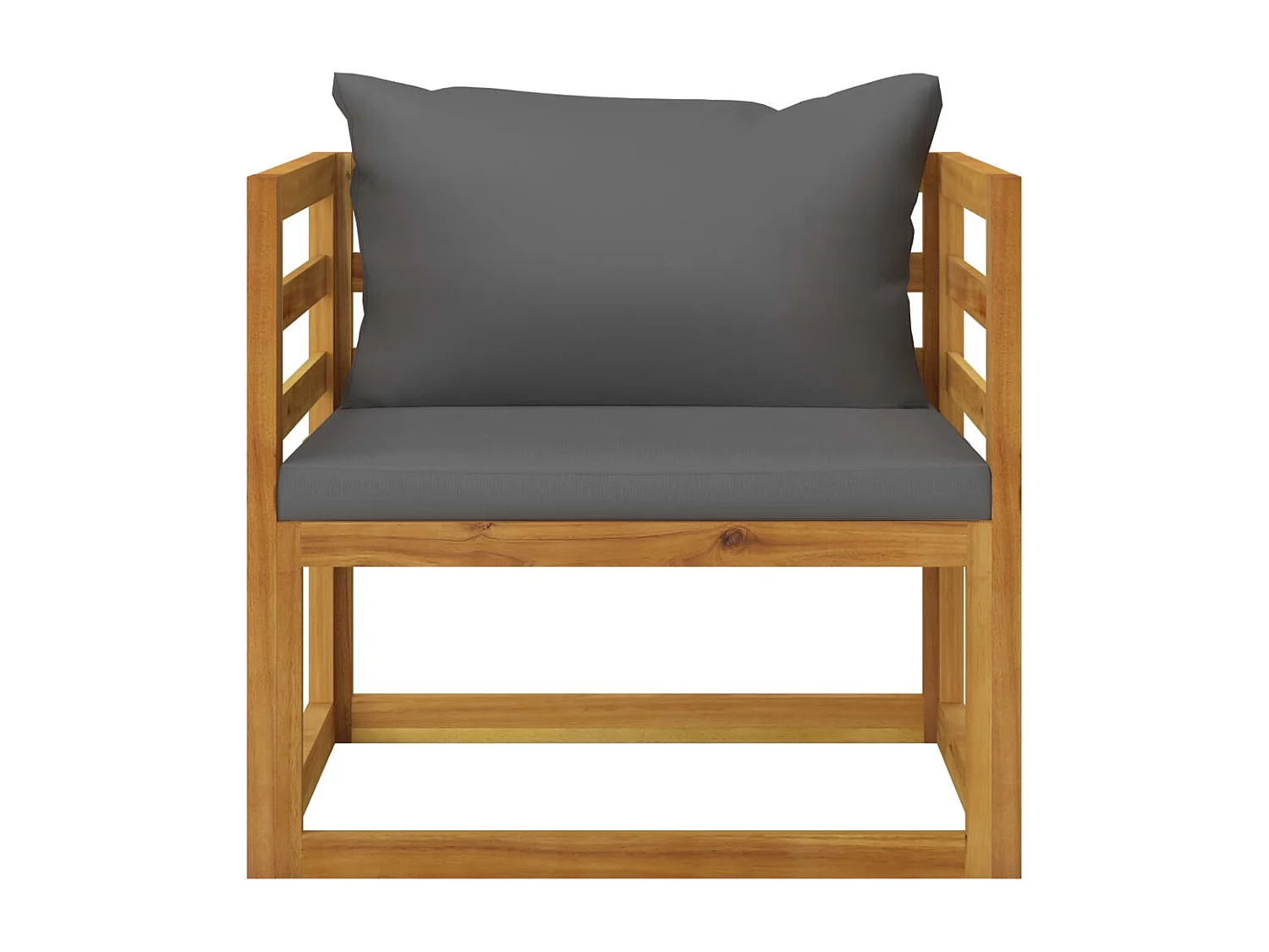 5 peças conjunto lounge de jardim c/ almofadões acácia maciça