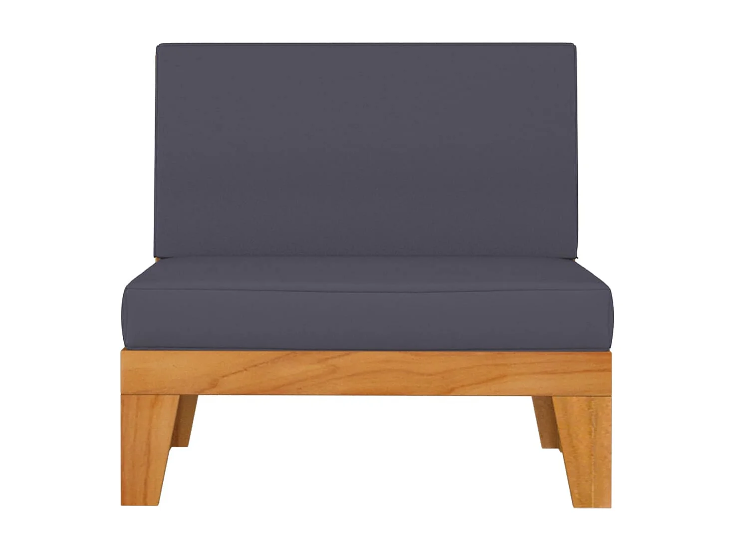 6 peças conjunto lounge de jardim c/ almofadões acácia maciça