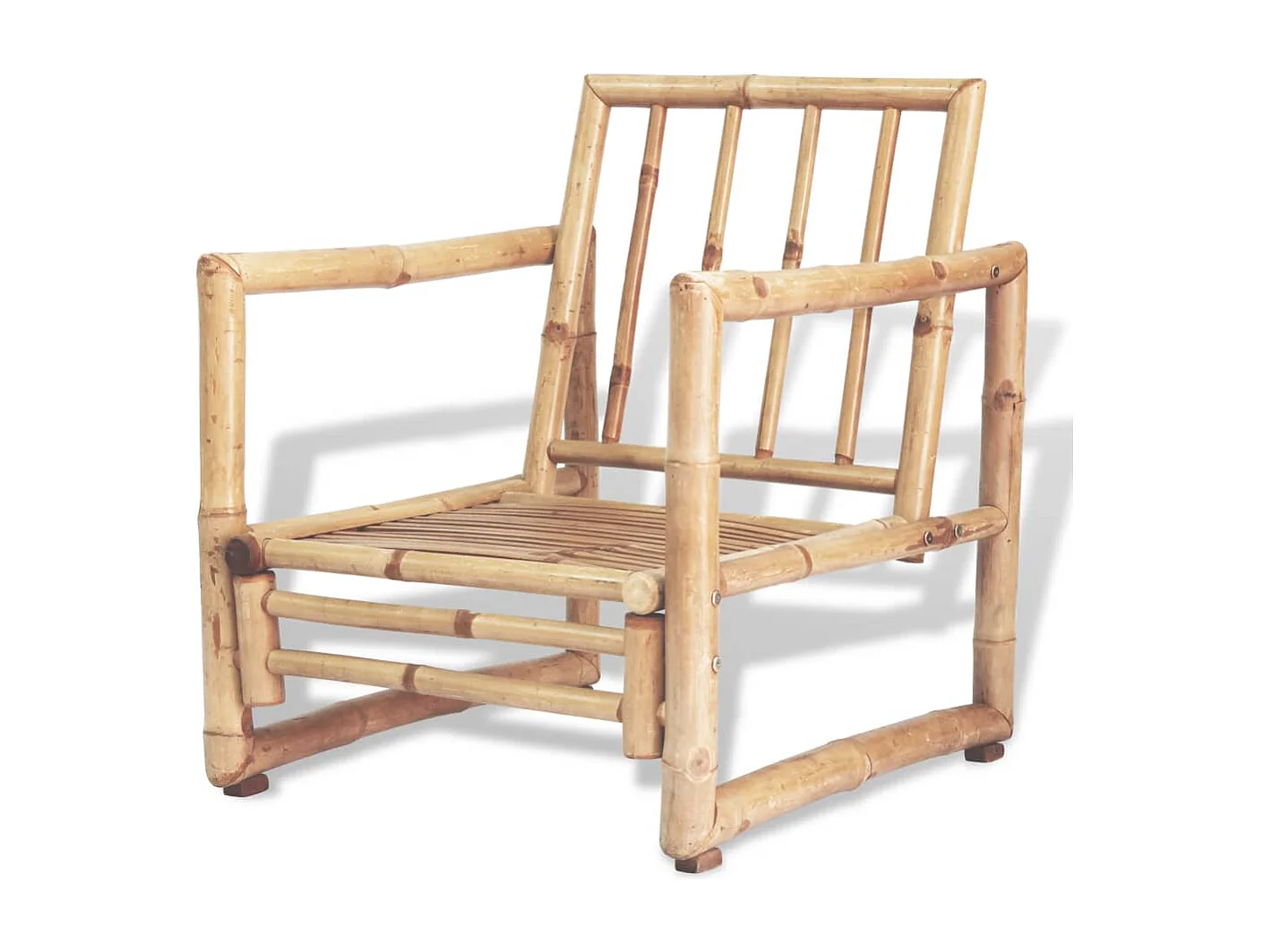 Salon de jardin 4 pièces avec coussins Bambou