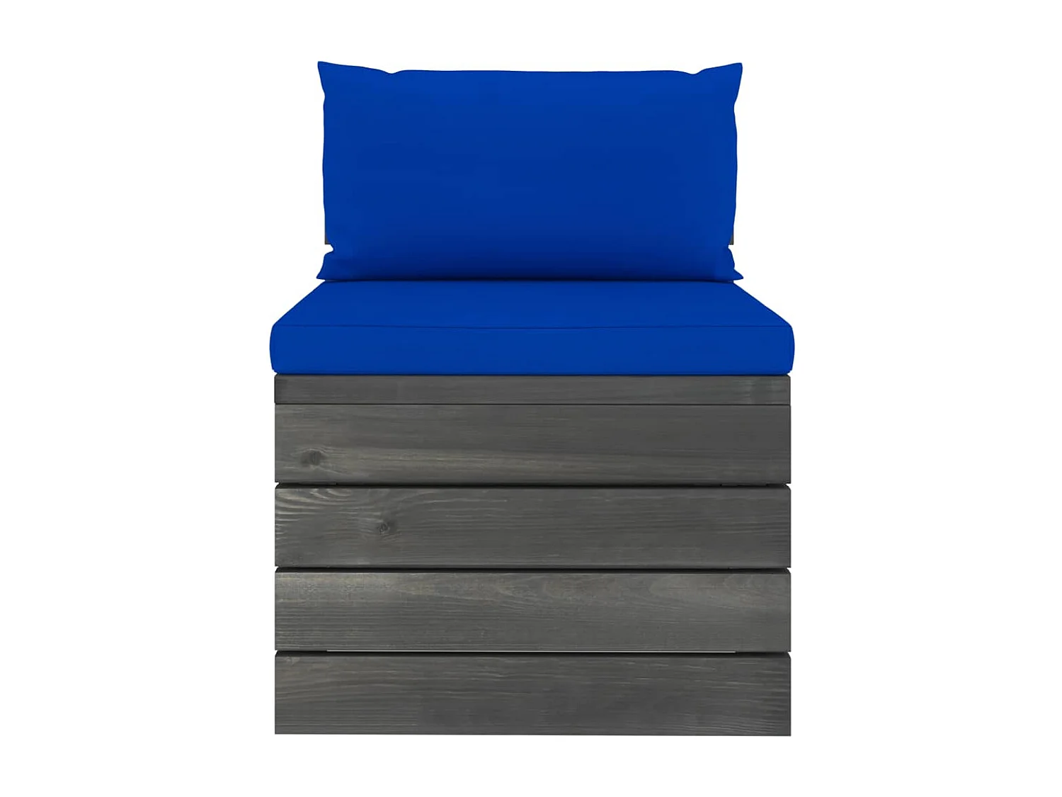 2 peças conjunto lounge de paletes com almofadões pinho maciço