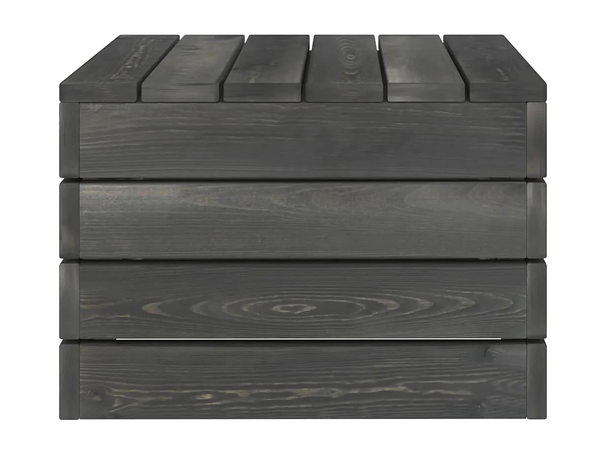 2 peças conjunto lounge de paletes com almofadões pinho maciço