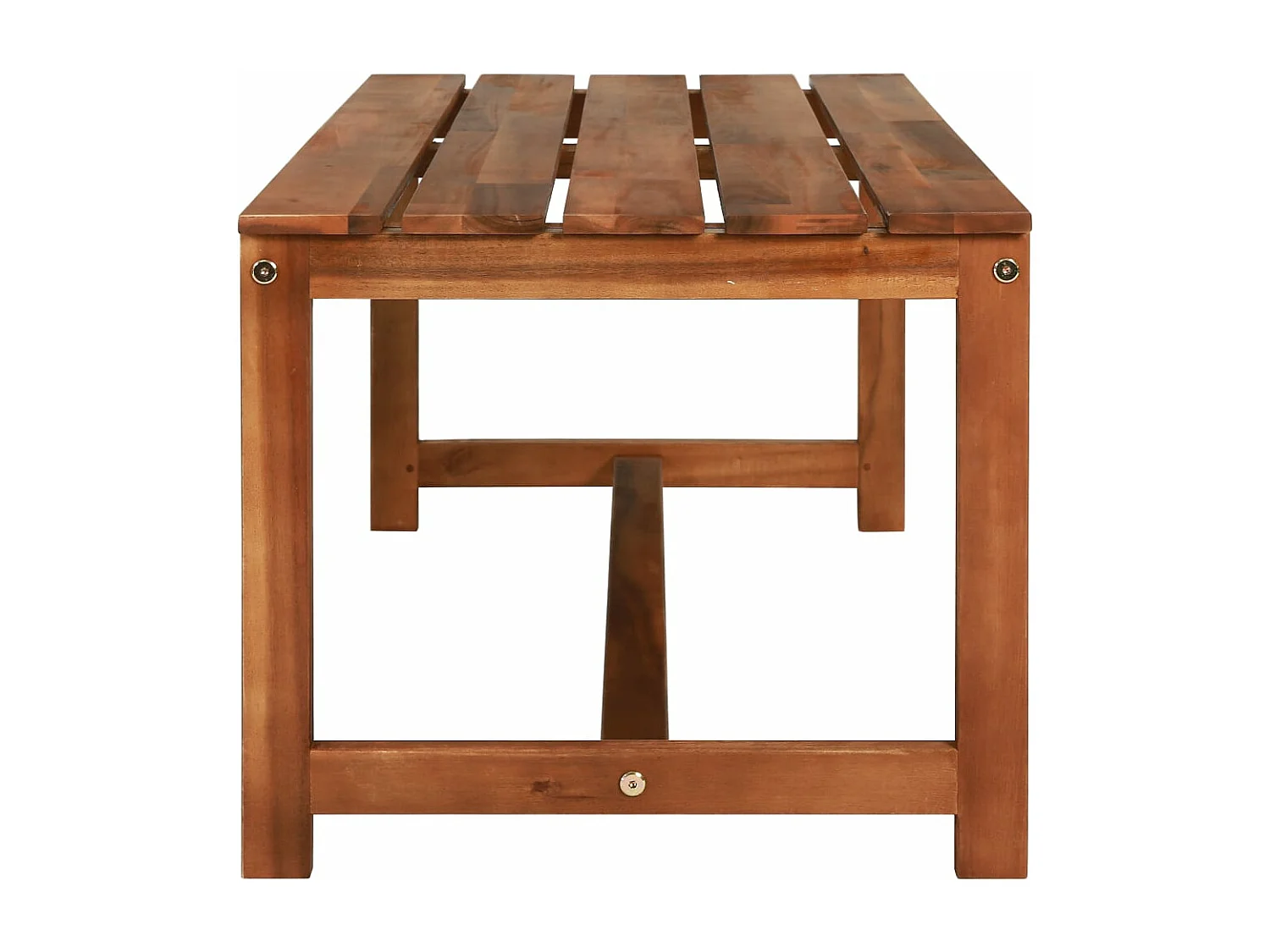 4 peças conjunto lounge exterior madeira acácia maciça