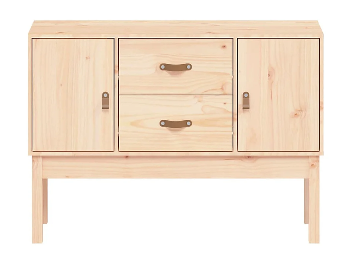 Aparador de madera maciza de pino 110x40x78 cm