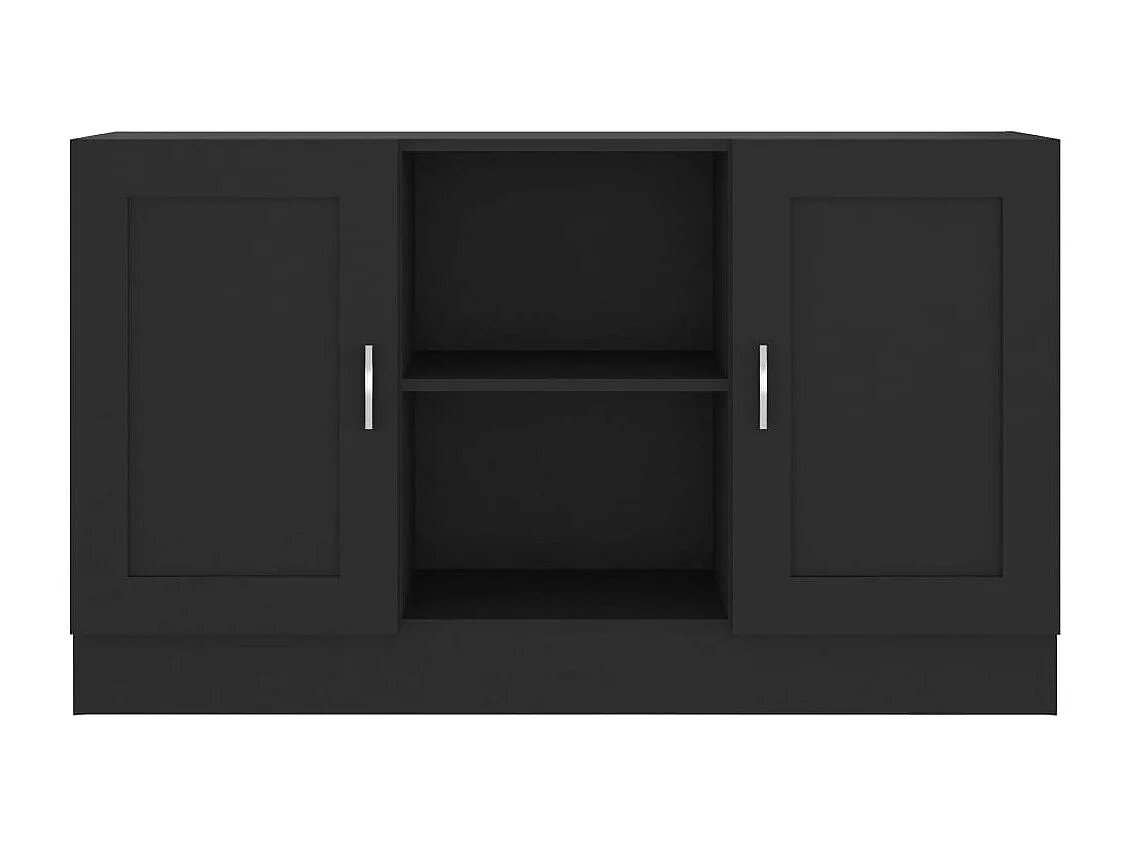 Buffet Noir 120x30,5x70 cm Aggloméré