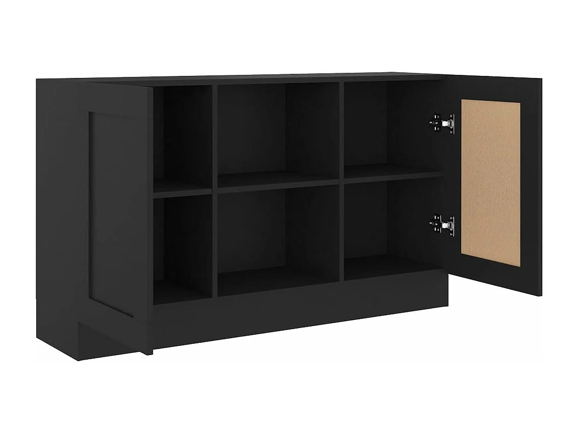 Buffet Noir 120x30,5x70 cm Aggloméré
