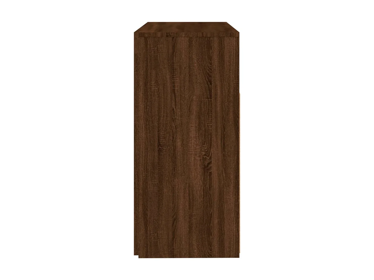 Dressoir met LED-verlichting 80x35x75 cm bruin eiken