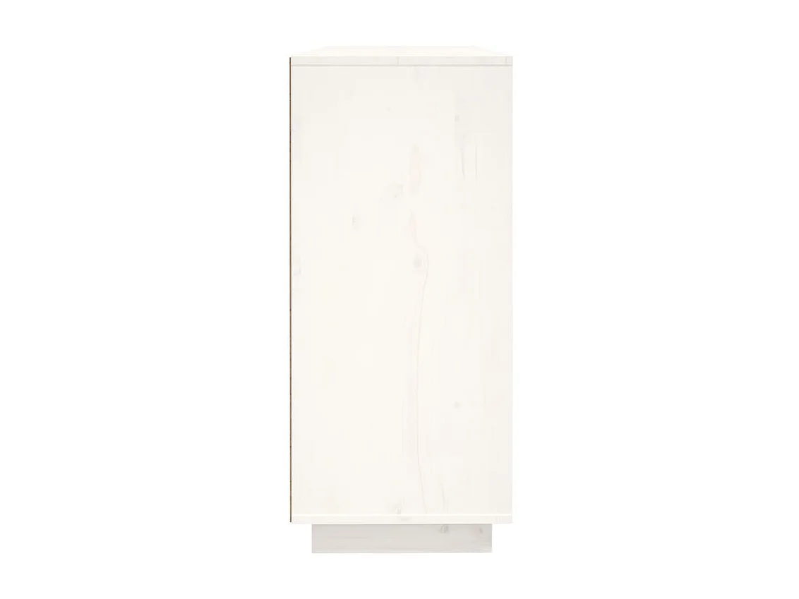 Aparador de madera maciza de pino blanco 120x35x80 cm