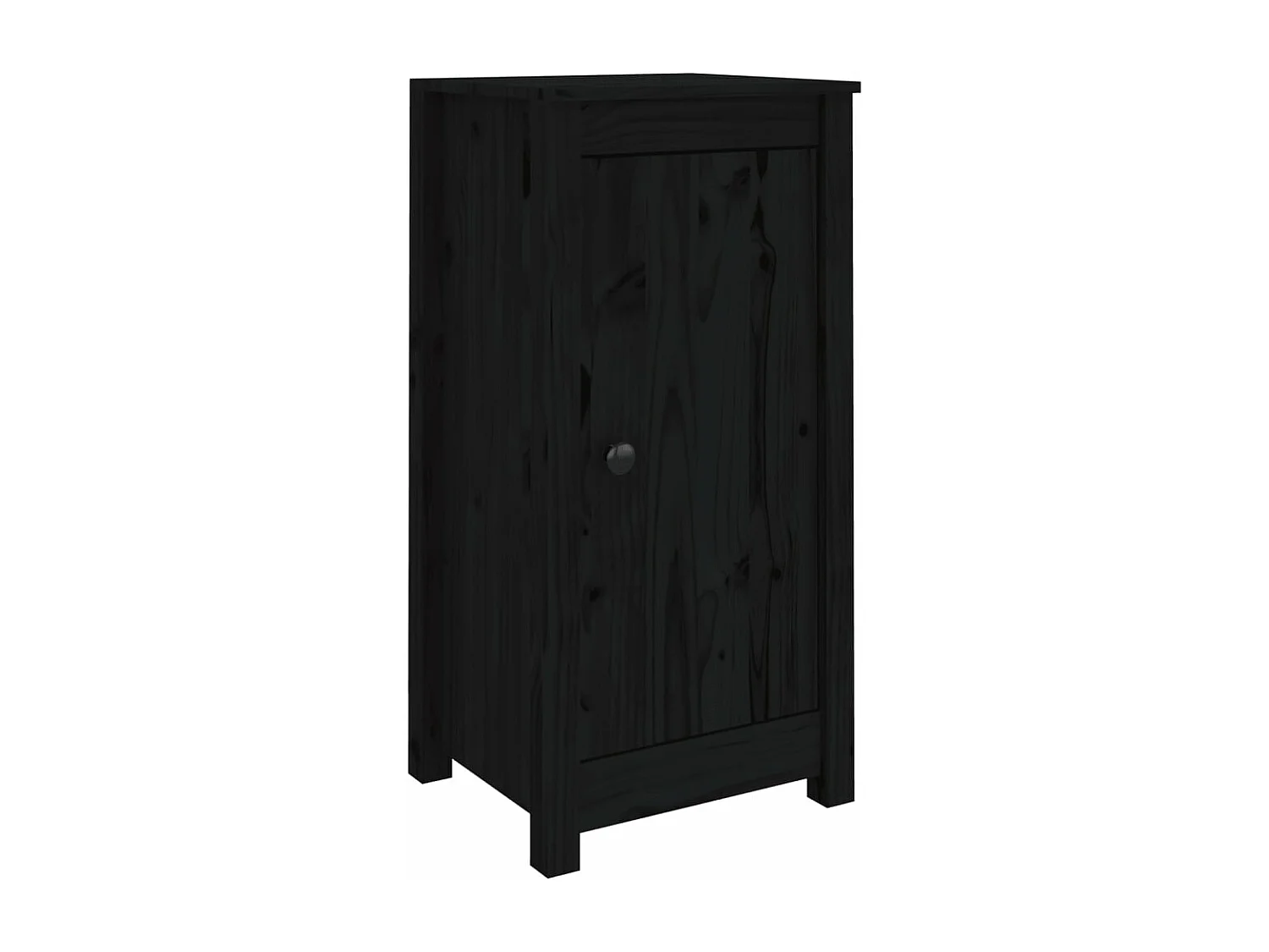 Buffets 2 pièces Noir 40x35x80 cm Bois massif de pin