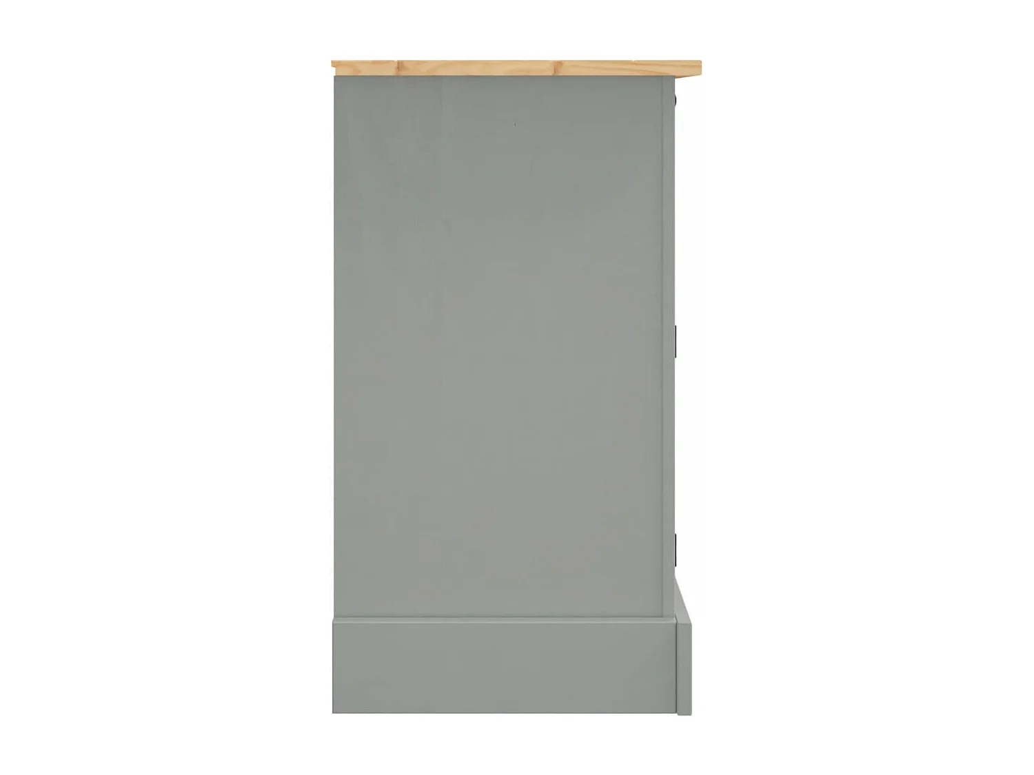 Buffet Corona gris 112x43x78 cm bois massif de pin