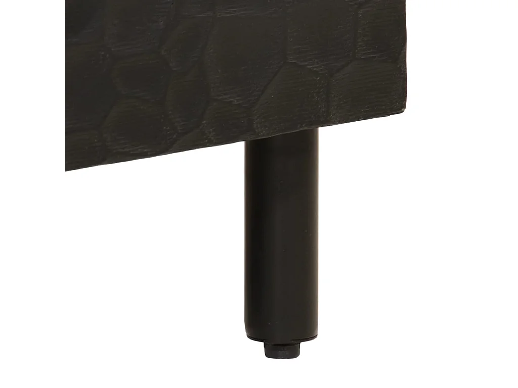 Móvel de apoio 60x33x75 cm madeira de mangueira maciça preto