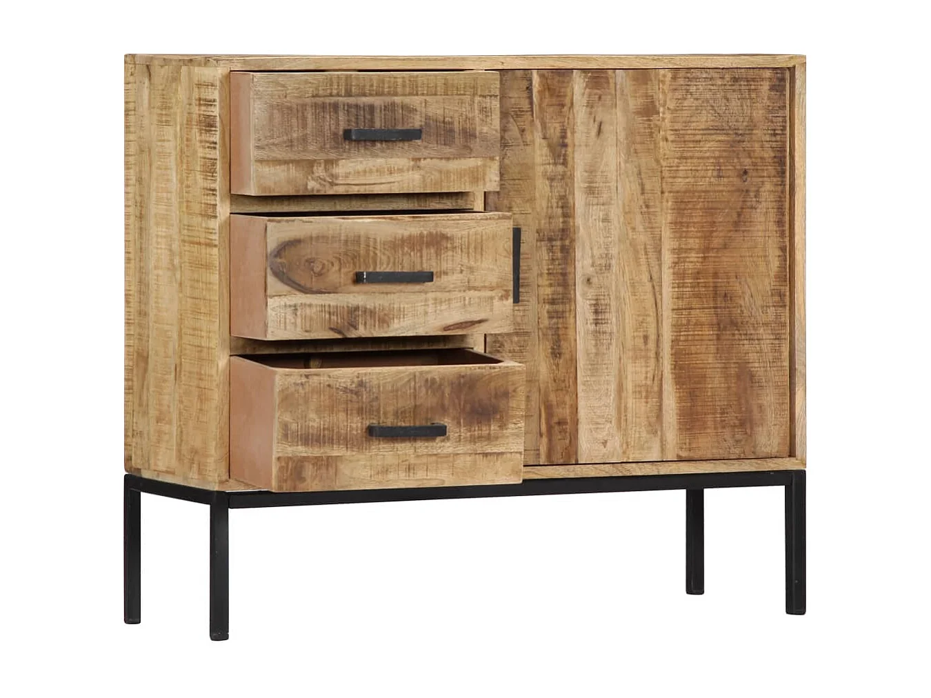 Buffet 88 x 30 x 71 cm Bois de manguier massif