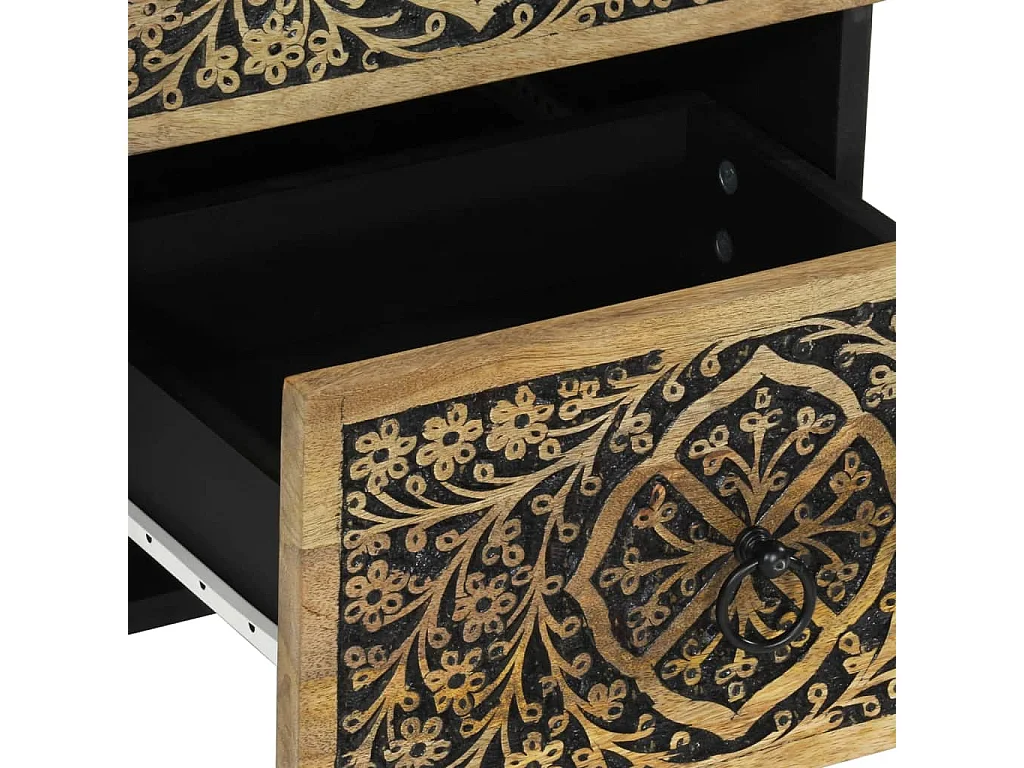 Armoire latérale 40x33x75 cm bois massif de manguier