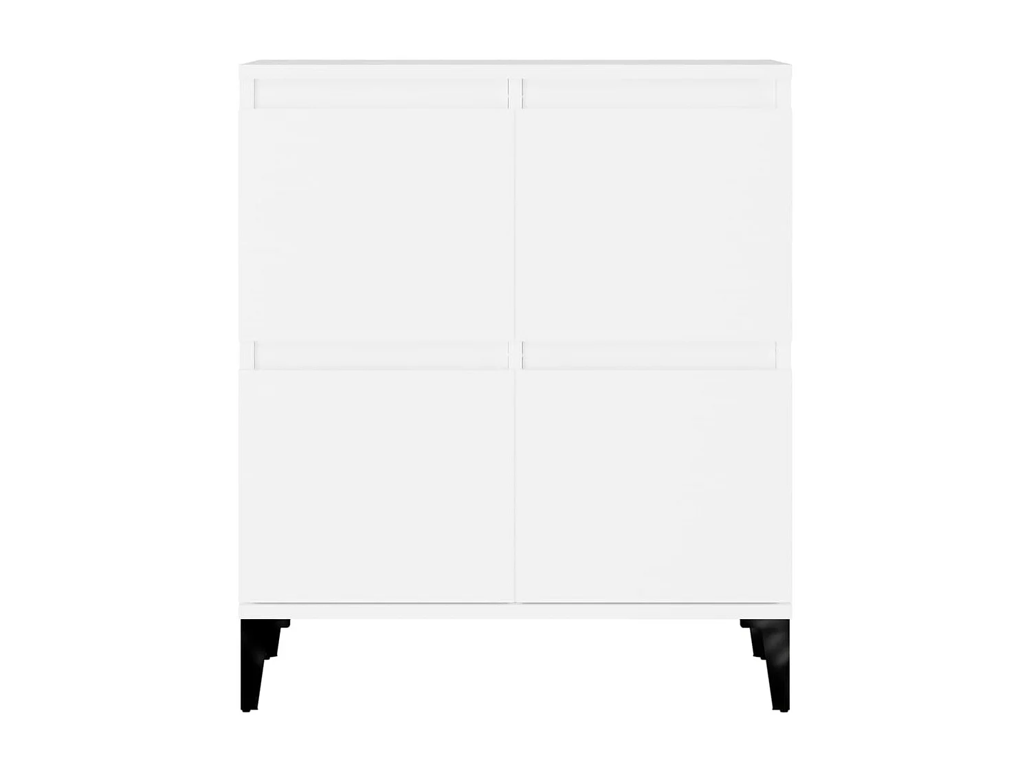 Aparadores 3 unidades madera contrachapada blanco 60x35x70 cm