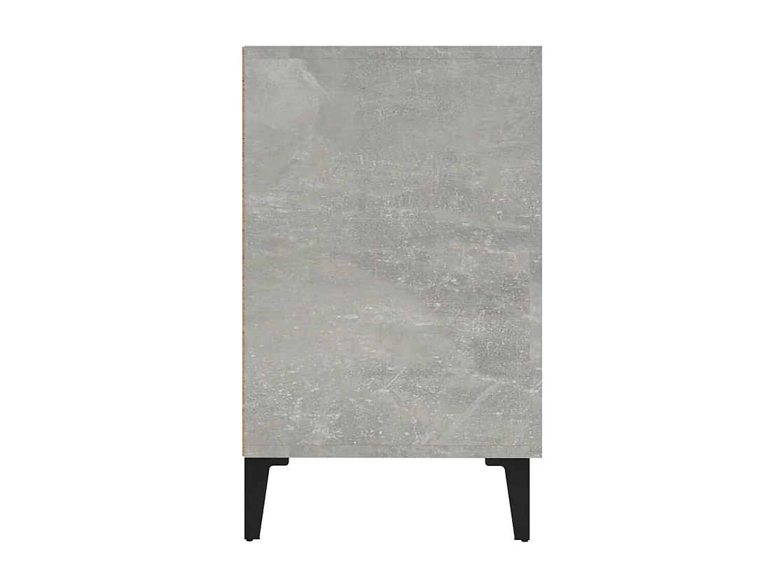 Buffet gris béton 100x36x60 cm bois d'ingénierie