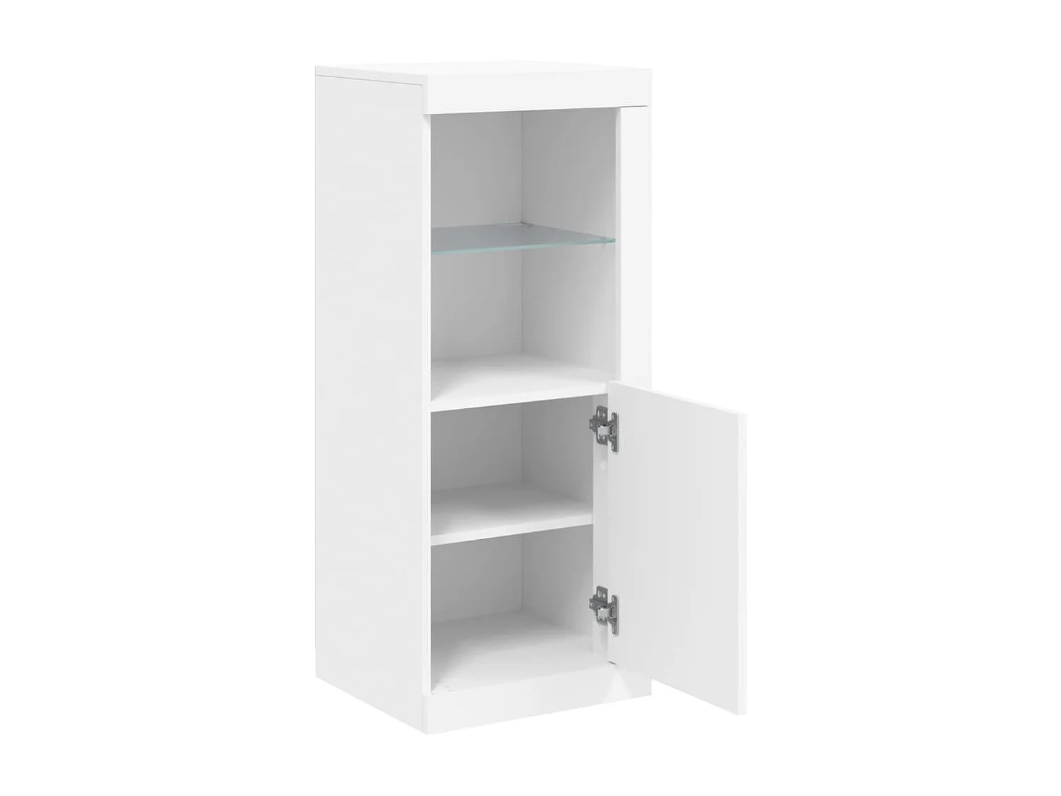 Aparador com luzes LED 41x37x100 cm branco