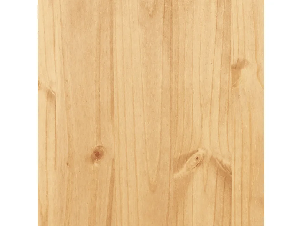Aparador Corona madera maciza de pino marrón miel 112x43x78 cm